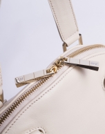 LEONOR CREMA:  Napa satchel 