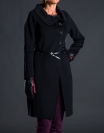 Two-faced black coat 