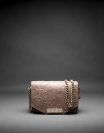 Leather, brocade and metallic Alicia Barroco bag