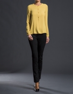 Mustard crew neck shirt 