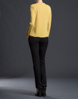 Mustard crew neck shirt 