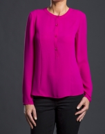 Fuchsia crew neck shirt