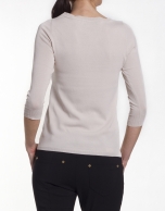 Long sleeve V neck jersey 