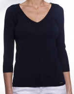 Long sleeve V neck jersey 