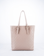 Bolso Shopping Eve Onda piel grabado RV color nude