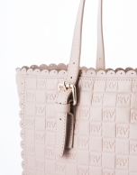 Bolso Shopping Eve Onda piel grabado RV color nude