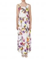 Long floral print dress