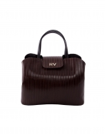 Ryan Line brown embossed leather bag 