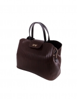 Ryan Line brown embossed leather bag 