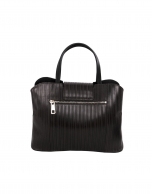 Ryan Line black leather embossed bag 