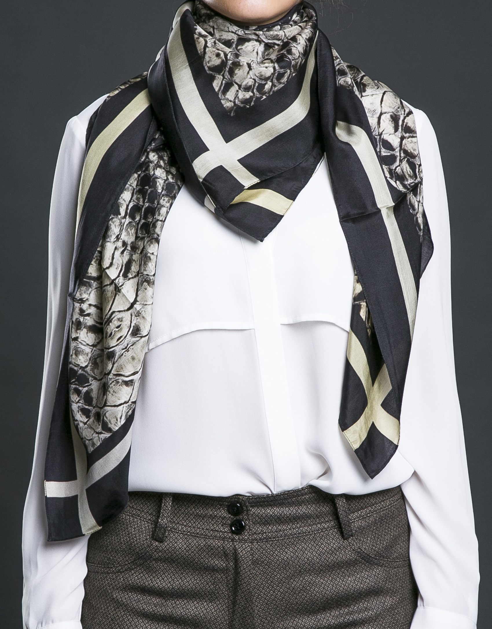 Snake print scarf  