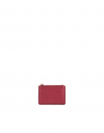 Red leather change purse.