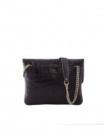 Bolso Messenger Miranda Coal piel negra