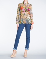 Floral print long sleeve shirt