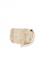 Print canvas shoulder bag