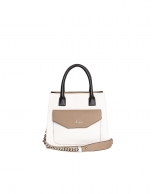 Satchel piel color block