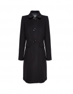 Navy blue trench coat with hood