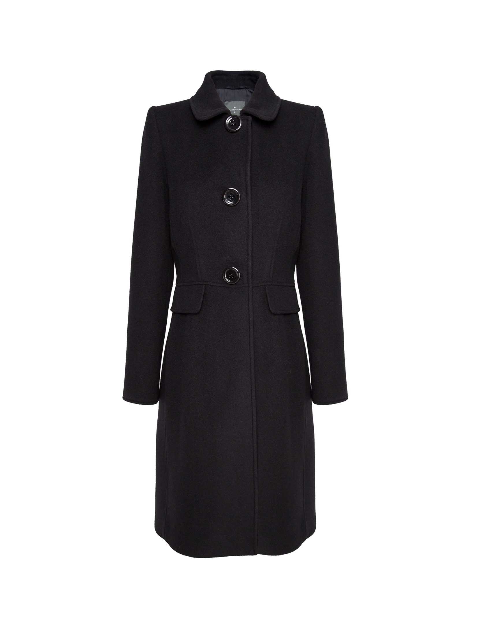 Navy blue trench coat with hood