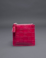 Red change purse with embossed RV