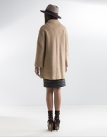 Short camel coat