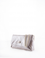 Pearl leather Sofía clutch bag 