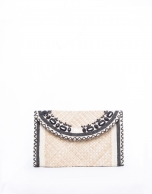 Bolso Clutch Claudia rafia natural