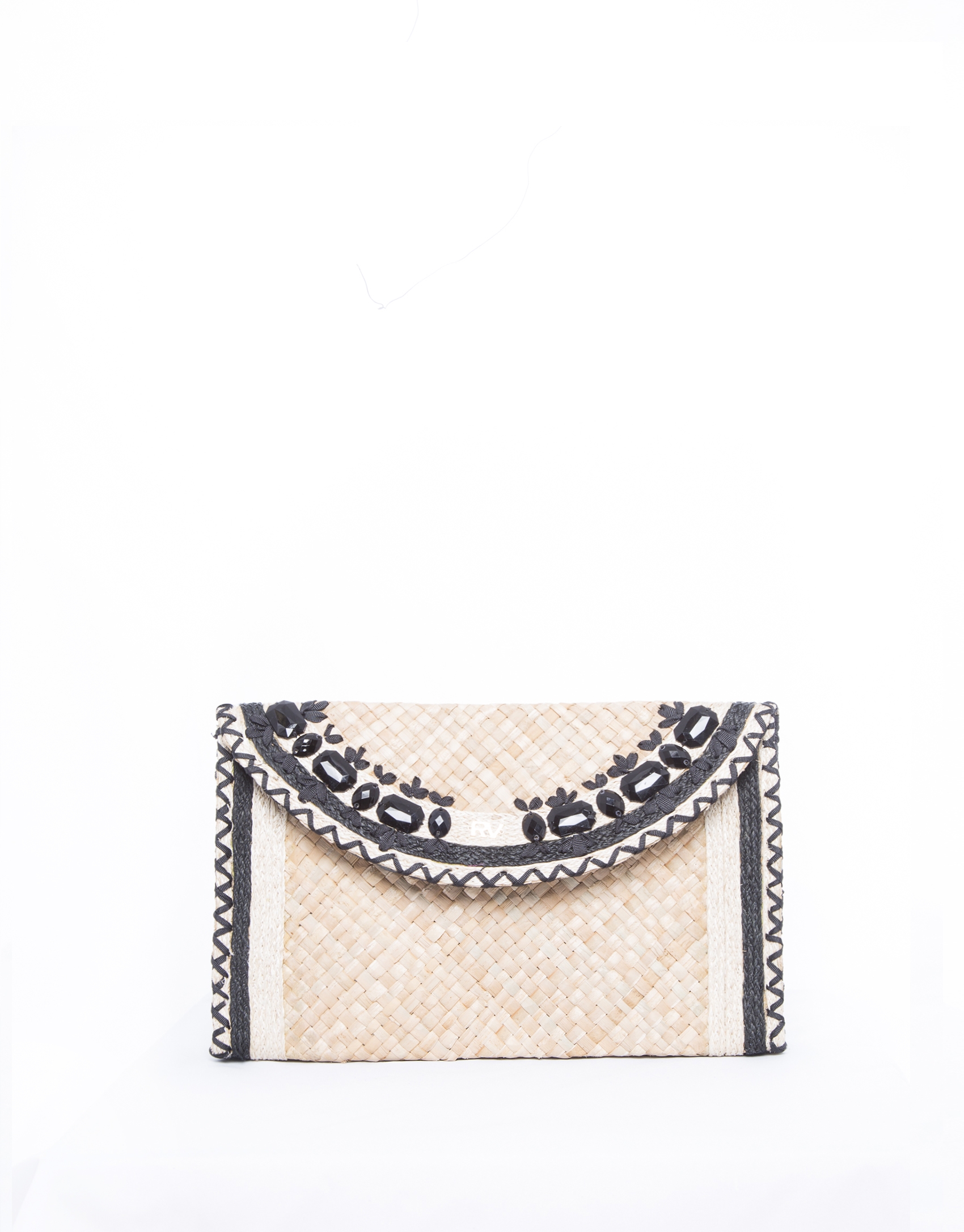 Bolso Clutch Claudia rafia natural