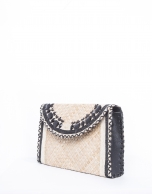 Bolso Clutch Claudia rafia natural