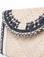 Bolso Clutch Claudia rafia natural