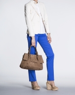 Camel nobuck leather Julia satchel 