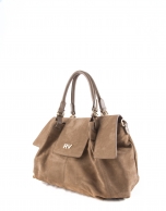 Camel nobuck leather Julia satchel 