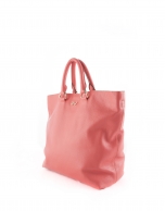 Coral leather Loles tote bag 