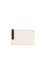 Clutch piel saffiano color block