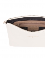 Clutch piel saffiano color block