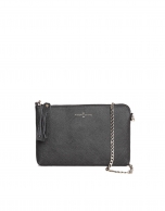 Black Saffiano leather clutch bag