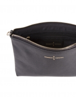 Black Saffiano leather clutch bag