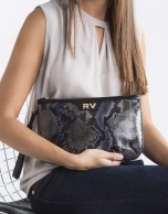 Cowhide leather clutch