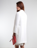 Short off-white coat