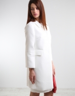 Short off-white coat