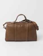 Brown bowling bag