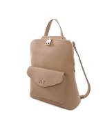 Audry beige Saffiano leather bag 