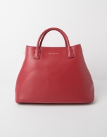 Satchel piel rojo