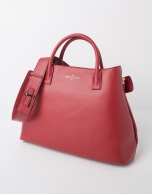 Satchel piel rojo