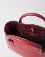 Satchel piel rojo