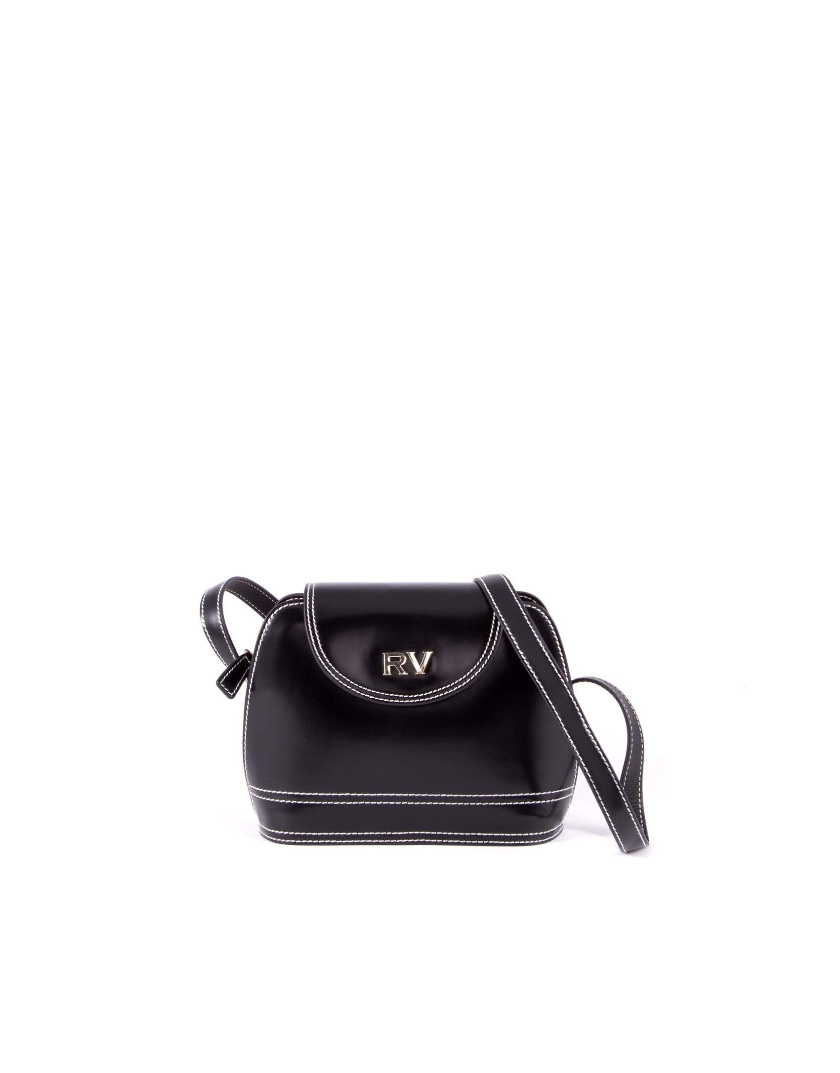 Encarna black leather bag.