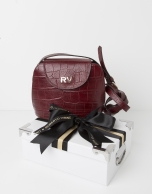 Scarlet leather shoulder bag