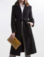 Black structured coat