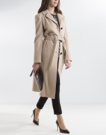 Camel structured coat