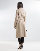 Camel structured coat