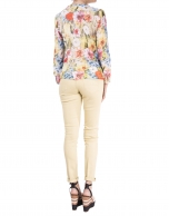 Long sleeve floral print shirt